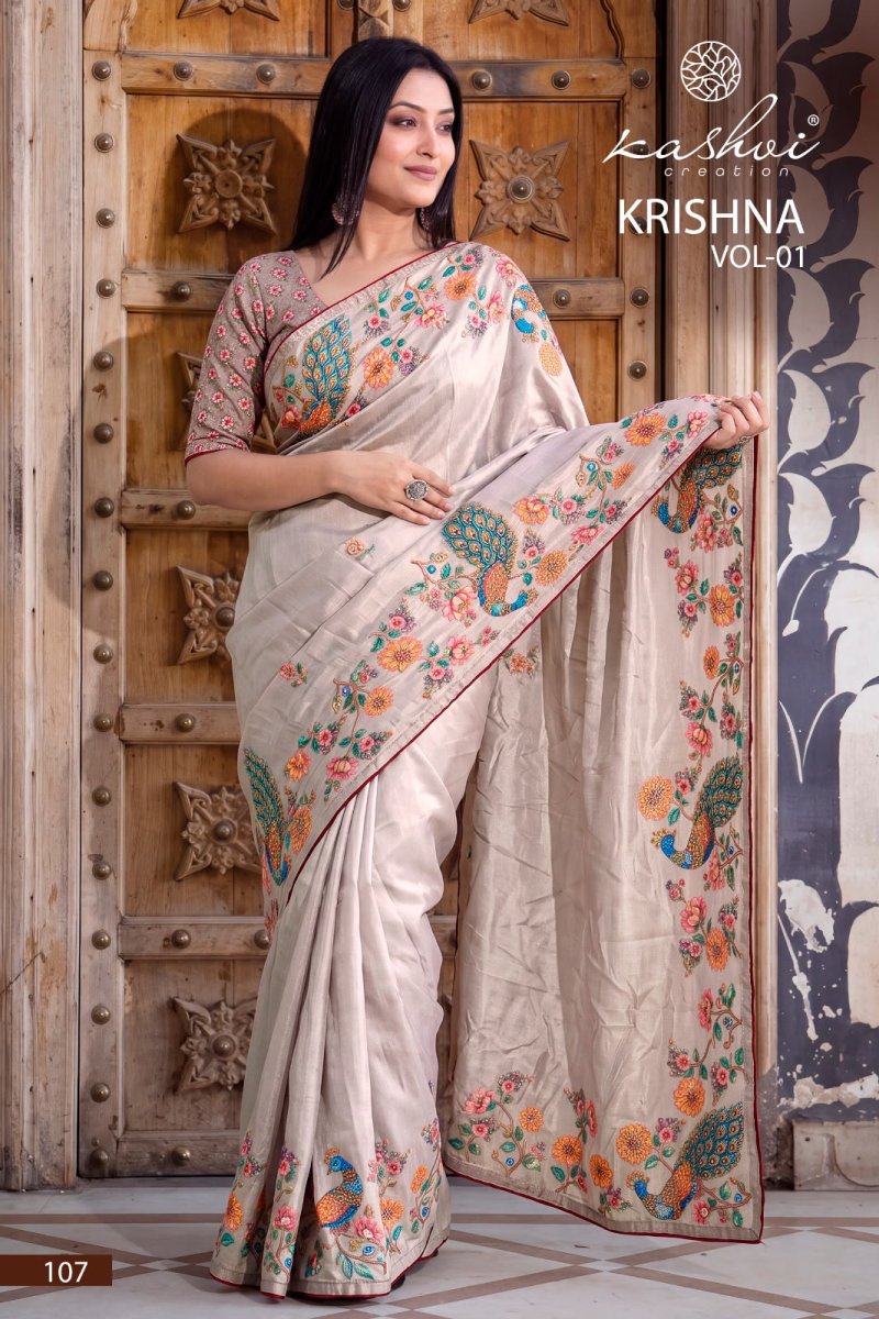 Krishna Vol 1 By Kashvi Chocolate Digital Saree